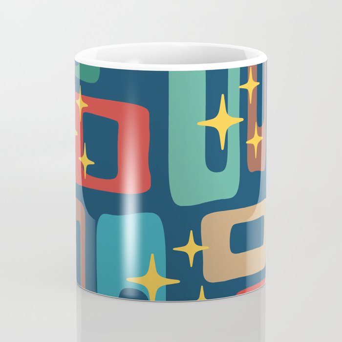 Retro Mid Century Modern Abstract Pattern 221 Coffee Mug Gallery Image 4