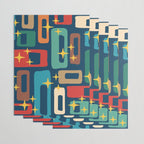 Retro Mid Century Modern Abstract Pattern 221 Wrapping Paper Gallery Image 3