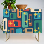 Retro Mid Century Modern Abstract Pattern 221 Credenza Gallery Image 1