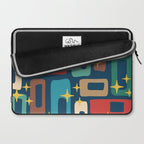 Retro Mid Century Modern Abstract Pattern 221 Laptop Sleeve Gallery Image 2