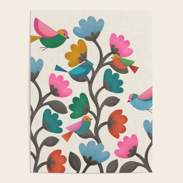 Birds & Blossoms Poster Gallery Image 1