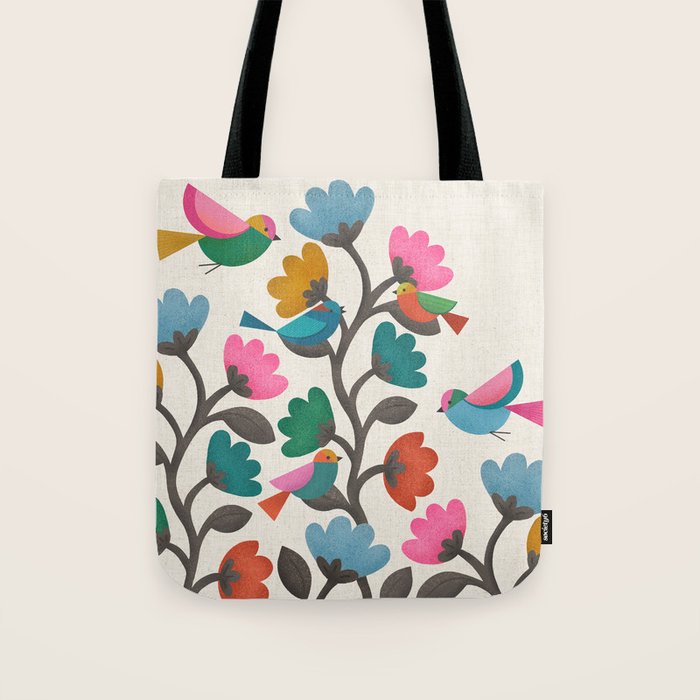 Birds & Blossoms Tote Bag Gallery Image 1