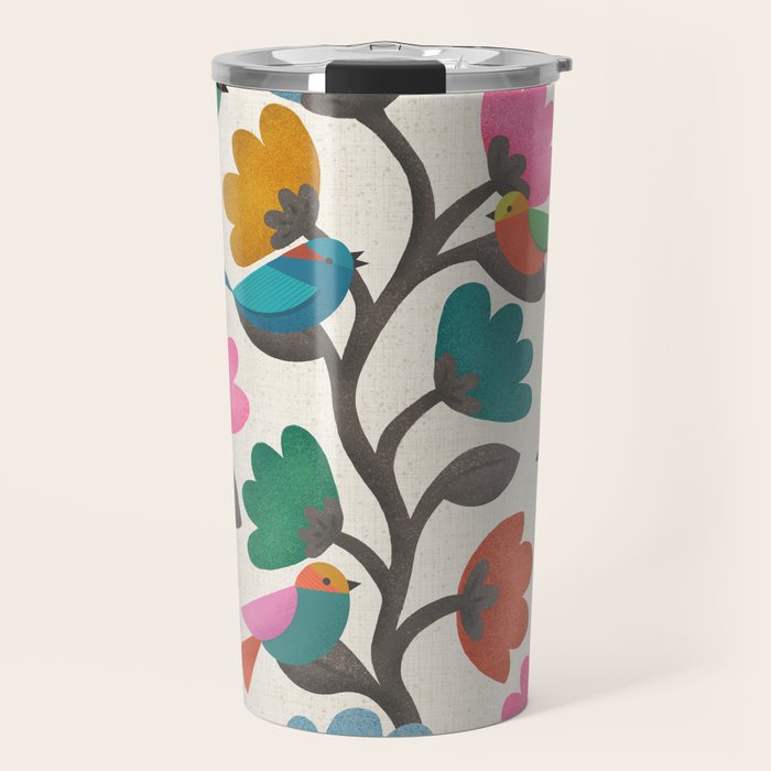 Birds & Blossoms Travel Mug Gallery Image 1