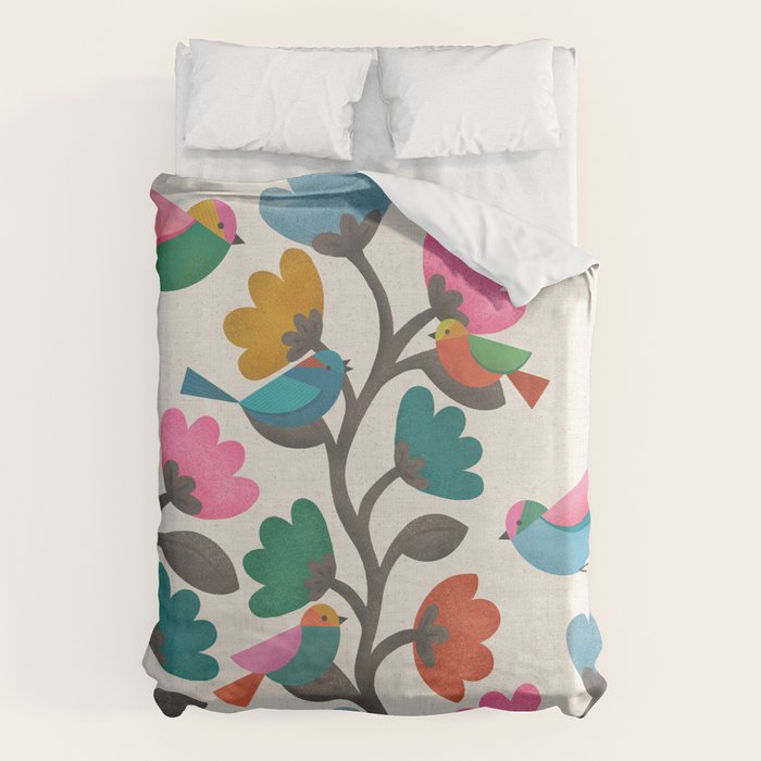 Birds & Blossoms Duvet Cover Gallery Image 6