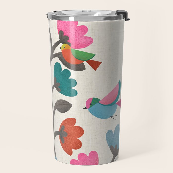 Birds & Blossoms Travel Mug Gallery Image 2