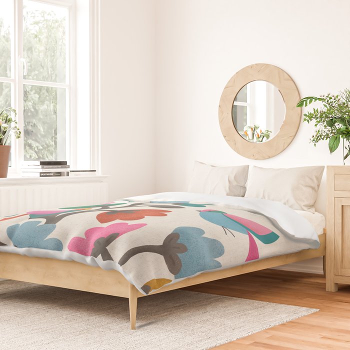 Birds & Blossoms Duvet Cover Gallery Image 2