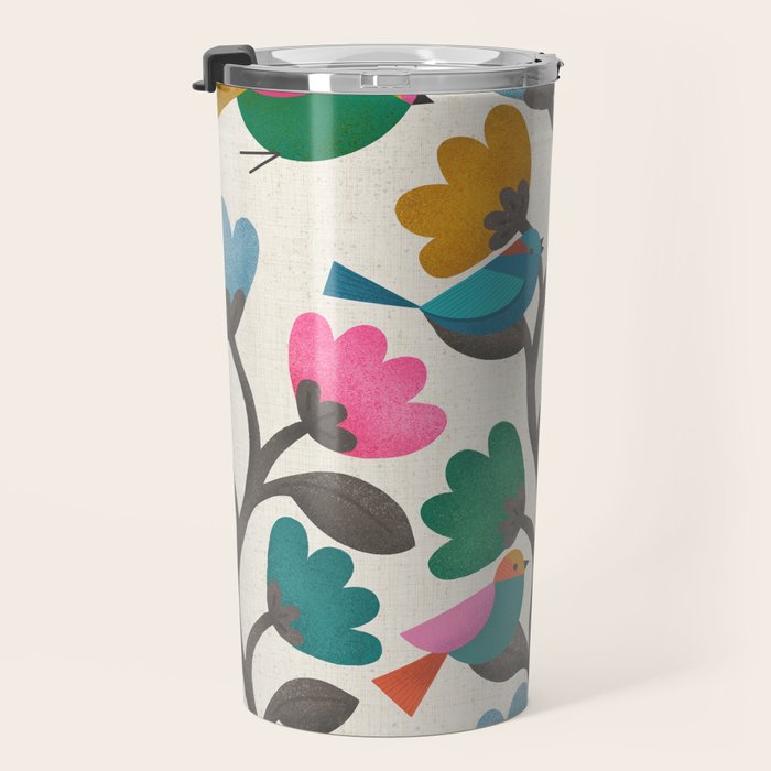 Birds & Blossoms Travel Mug Gallery Image 3