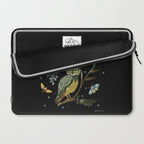Moonlit Owl and Fluttering Moths Laptop Sleeve Gallery Image 2