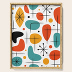 Retro Mid Century Modern Atomic Starburst Pattern Serving Tray Gallery Image 1