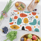 Retro Mid Century Modern Atomic Starburst Pattern Cutting Board Gallery Image 2