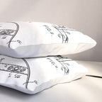 Basketball Net Patent - Basketball Fan Coach Player Art - White Pillow Sham Gallery Image 3