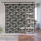 Card Suit Motifs I Black and White Wall Mural Gallery Image 1