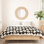 Card Suit Motifs I Black and White Duvet Cover Gallery Image 3