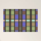 Fusion Colorful Toned Grids Welcome Mat Gallery Image 1