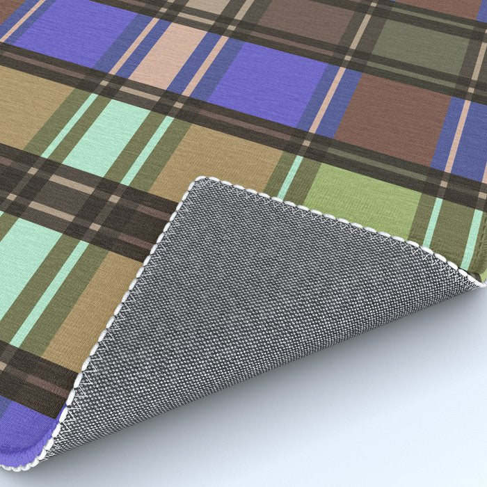 Fusion Colorful Toned Grids Rug Gallery Image 4