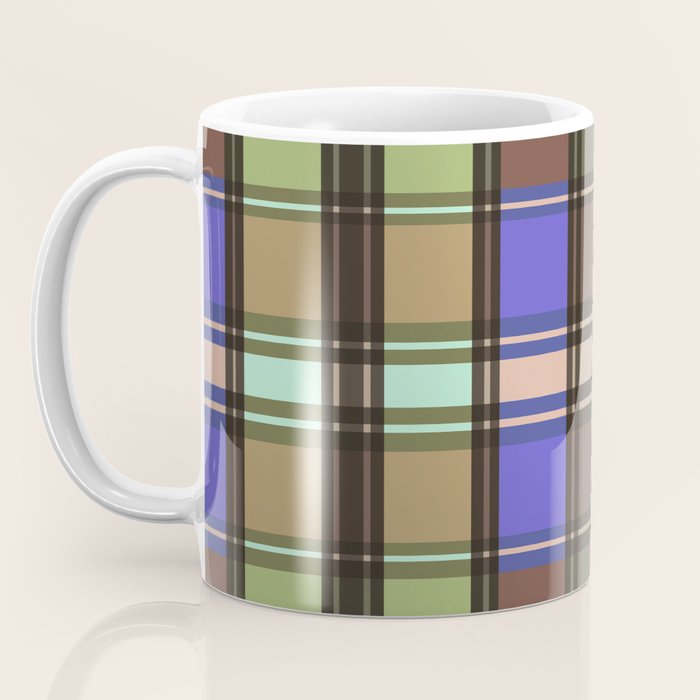 Fusion Colorful Toned Grids Coffee Mug Gallery Image 3