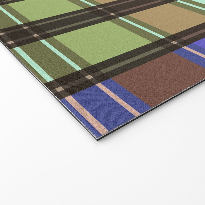 Fusion Colorful Toned Grids Welcome Mat Gallery Image 2