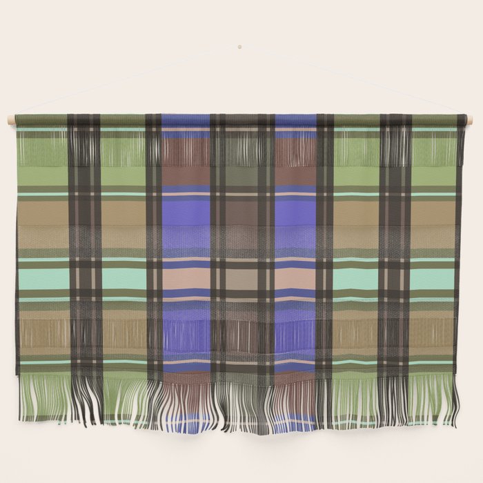 Fusion Colorful Toned Grids Wall Hanging Gallery Image 1