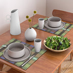 Fusion Colorful Toned Grids Placemat Gallery Image 2