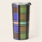 Fusion Colorful Toned Grids Travel Mug Gallery Image 2