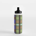 Fusion Colorful Toned Grids Water Bottle Gallery Image 2