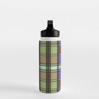 Fusion Colorful Toned Grids Water Bottle Gallery Image 3