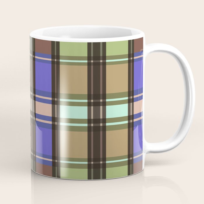 Fusion Colorful Toned Grids Coffee Mug Gallery Image 1