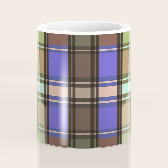 Fusion Colorful Toned Grids Coffee Mug Gallery Image 4