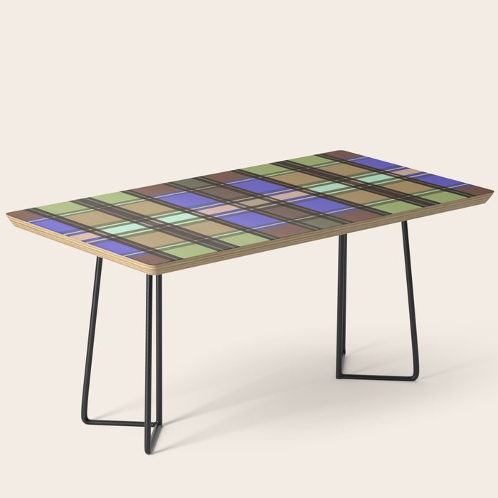 Fusion Colorful Toned Grids Coffee Table Gallery Image 1