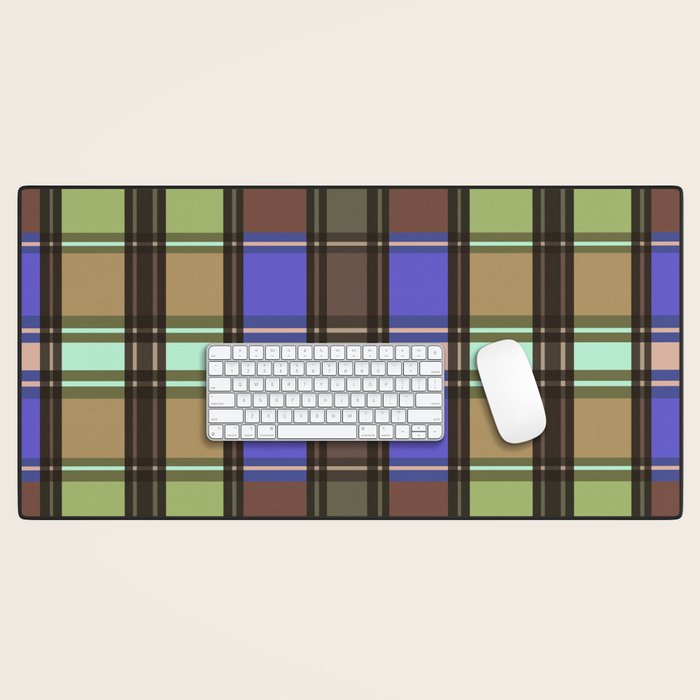 Fusion Colorful Toned Grids Desk Mat Gallery Image 1