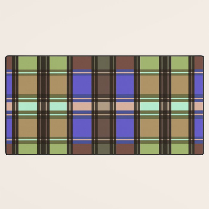 Fusion Colorful Toned Grids Desk Mat Gallery Image 3