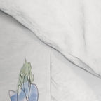 blue and purple lupin flowers horizontal  Comforter Gallery Image 4