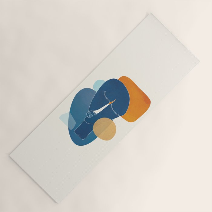 Abstract Mask Design 2 Yoga Mat Gallery Image 1