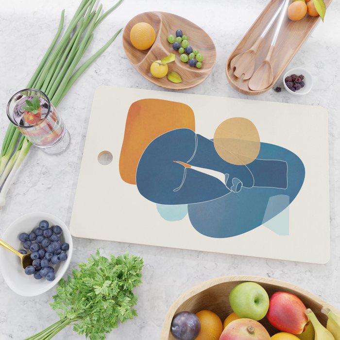 Abstract Mask Design 2 Cutting Board Gallery Image 2