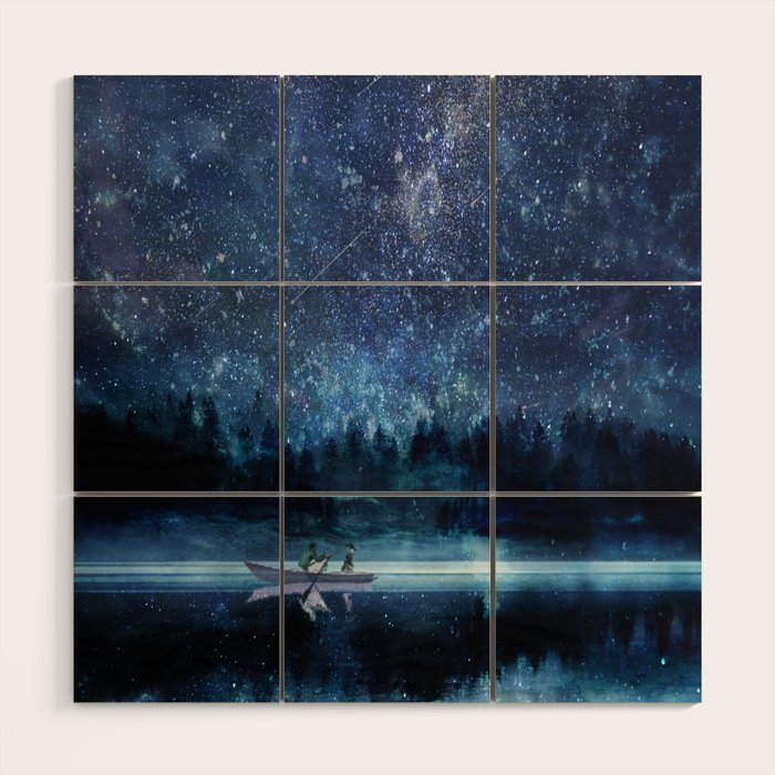 Night Sky Wood Wall Art Gallery Image 1