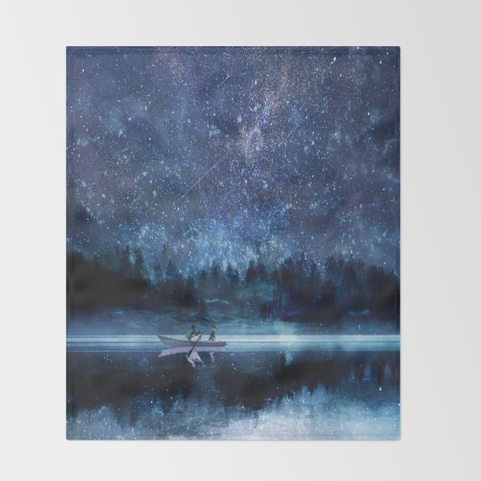 Night Sky Throw Blanket Gallery Image 2