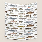 A Few Freshwater Fish Wall Tapestry Gallery Image 4
