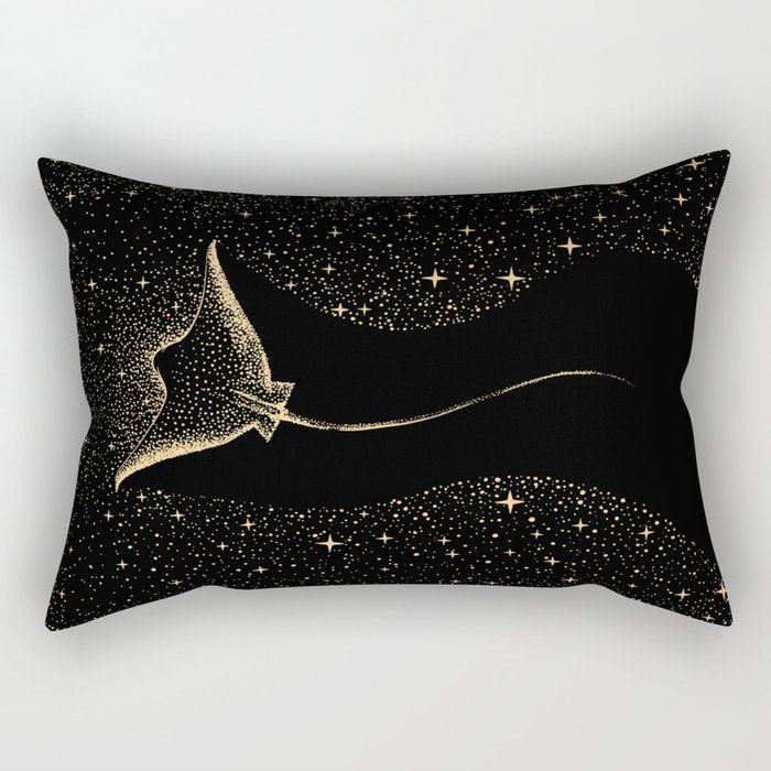 Star Collector Dark GOLD Version Rectangular Pillow Gallery Image 1