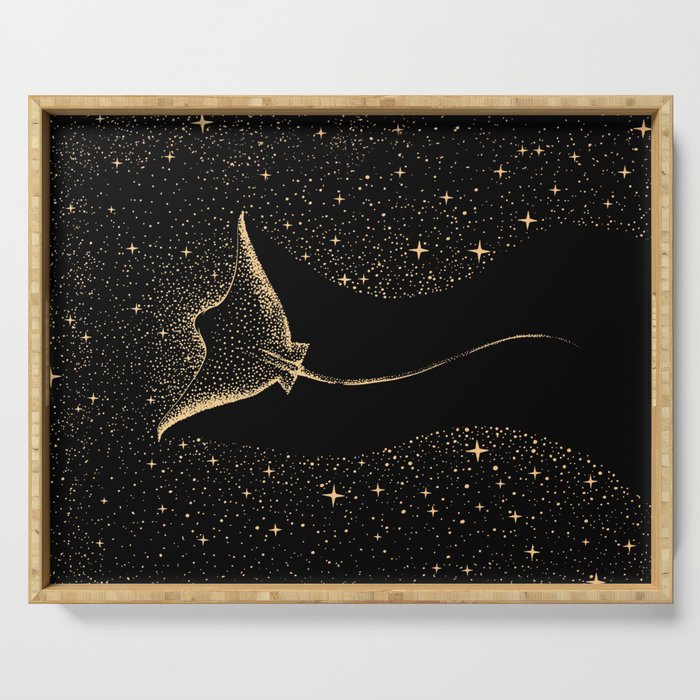 Star Collector Dark GOLD Version Serving Tray Gallery Image 1