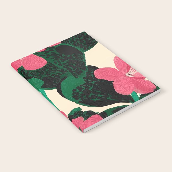 Azalea Blossoms with Jade Leaves Notebook Gallery Image 2