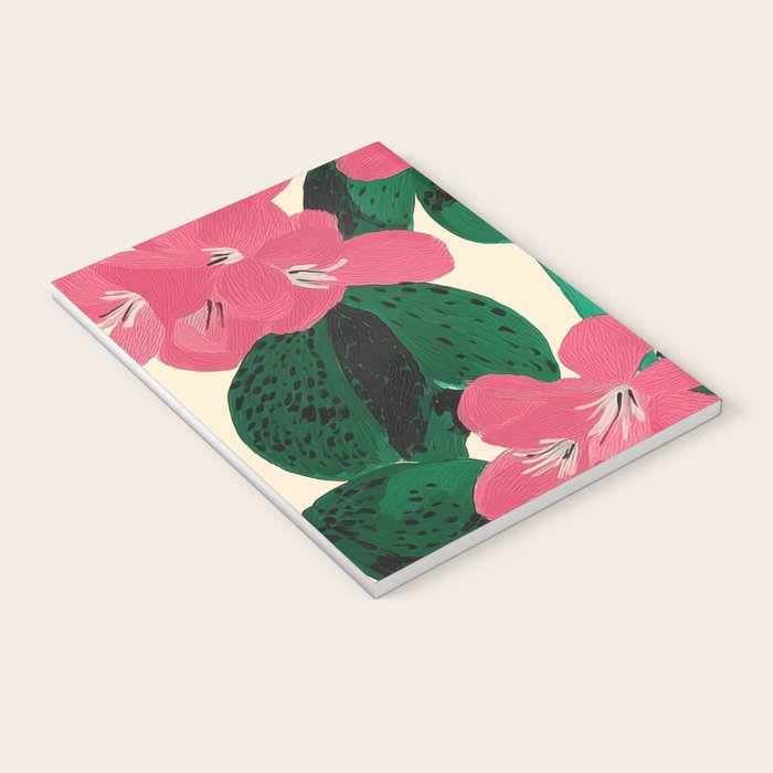 Azalea Blossoms with Jade Leaves Notebook Gallery Image 3