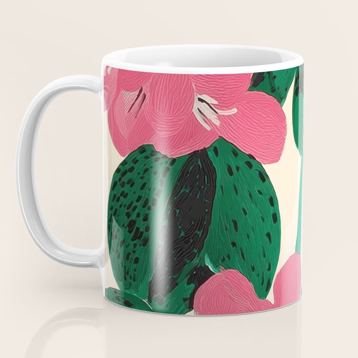 Azalea Blossoms with Jade Leaves Coffee Mug Gallery Image 3