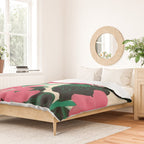 Azalea Blossoms with Jade Leaves Duvet Cover Gallery Image 2