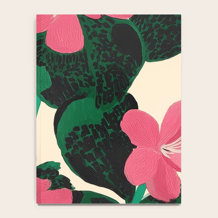 Azalea Blossoms with Jade Leaves Notebook Gallery Image 4