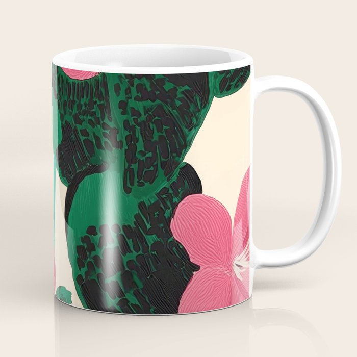 Azalea Blossoms with Jade Leaves Coffee Mug Gallery Image 1