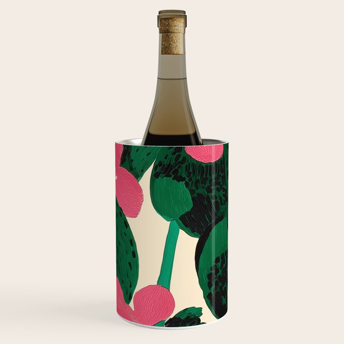 Azalea Blossoms with Jade Leaves Wine Chiller Gallery Image 1