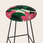 Azalea Blossoms with Jade Leaves Stool Gallery Image 2