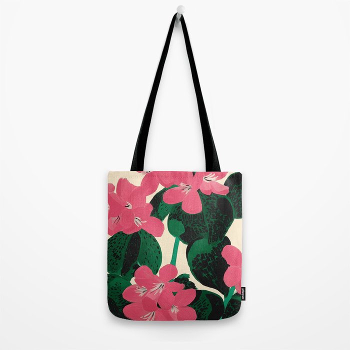 Azalea Blossoms with Jade Leaves Tote Bag Gallery Image 2