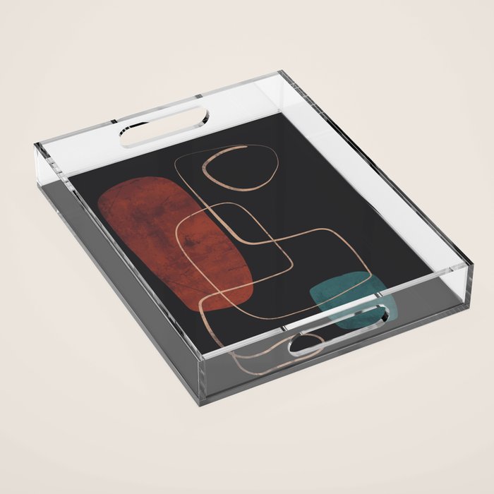 Modern Abstract Art 16 Acrylic Tray Gallery Image 1