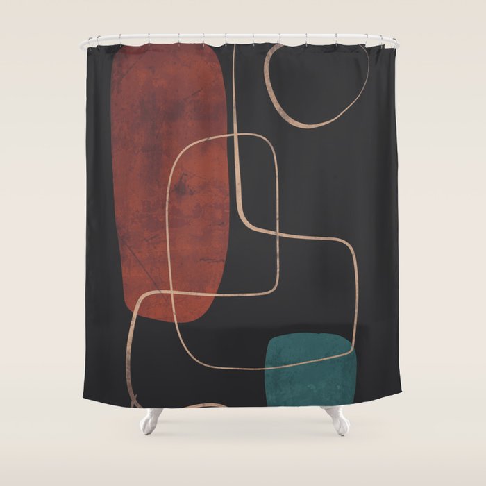 Modern Abstract Art 16 Shower Curtain Gallery Image 1